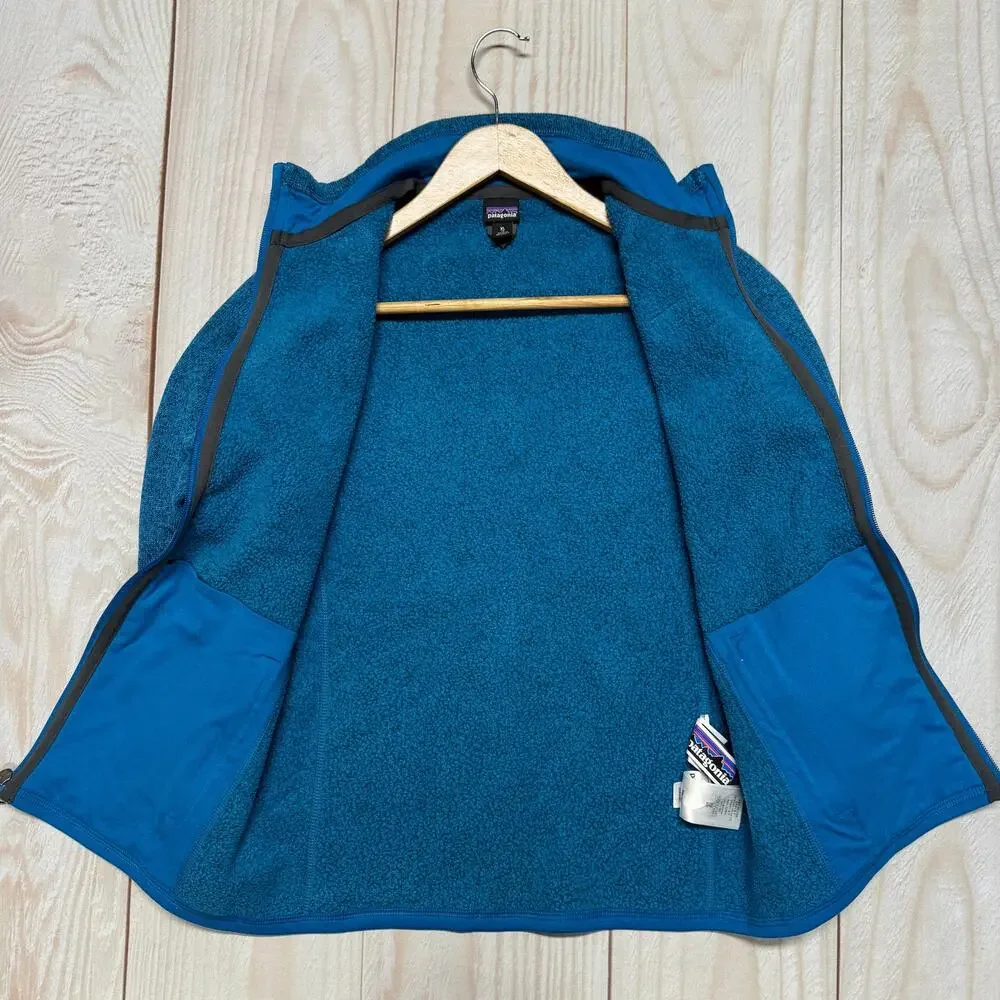 Patagonia Kids Better Sweater Youth XL 14 Full Zip Fleece Jacket Heather Blue